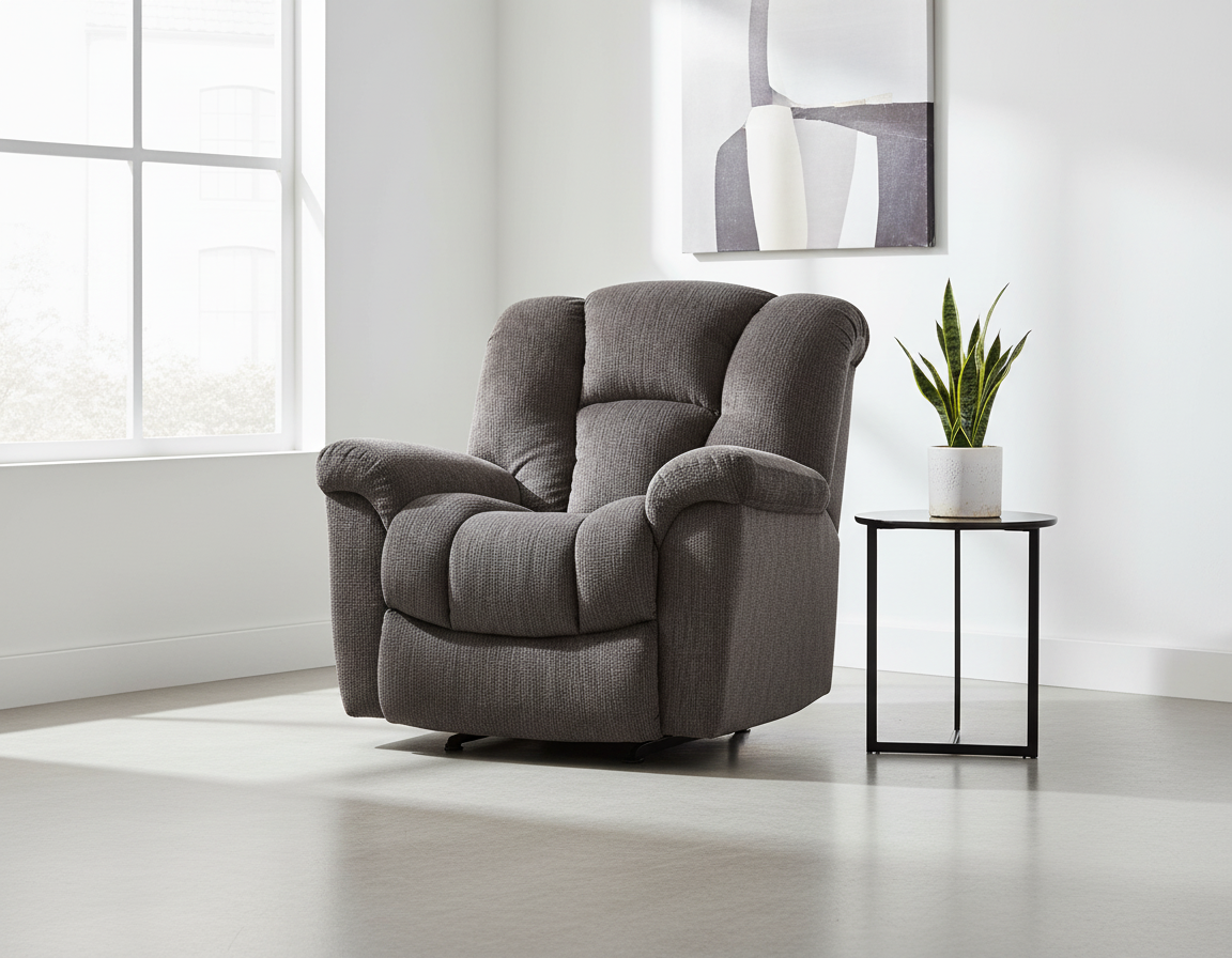 Equalizer Charcoal Recliner - Neutral Lighting