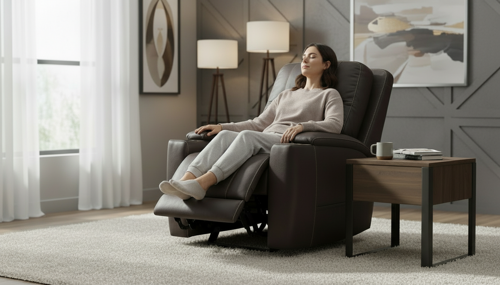 Turbo Power Headrest Recliner Espresso