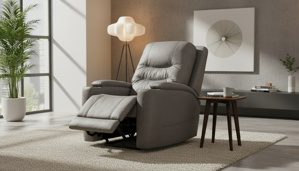 Turbo Power Headrest Recliner Gray